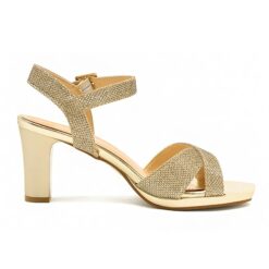 Gold Ankle Heels Straps for Women RA-160