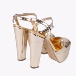 Gold Platform Wedding Shoes for Women RA-027