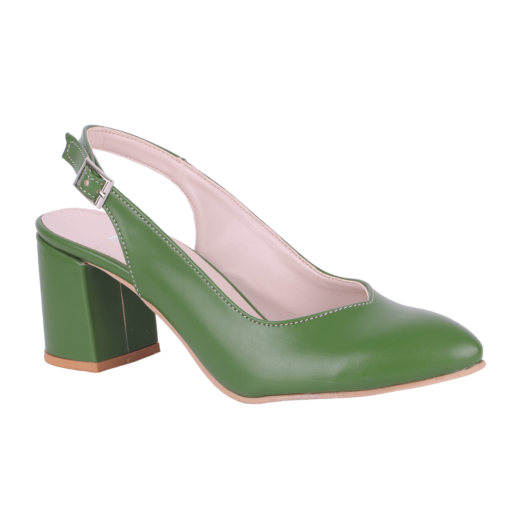 Green Ankle Strap Heels for Women MA-028