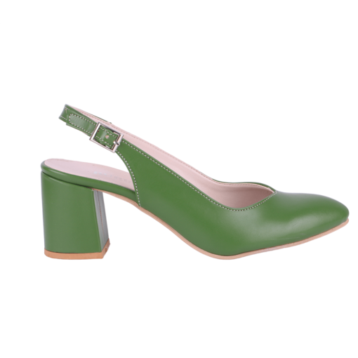 Green Ankle Strap Heels for Women MA-028