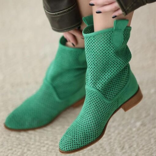 Green Cowboy Boots for Women RA-8010