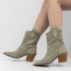 Green Heeled Cowboy Boots RA-8012