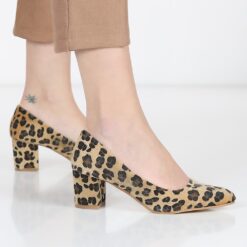 Leopard Low Heel Dress Shoes for Women MA-024