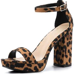 Leopard Platform Sandals for Women RA-157