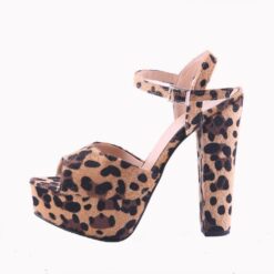 Leopard Skin Platform Wedding Shoes for Women RA-027