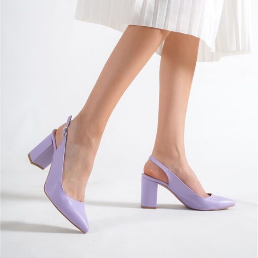 Lilac Ankle Strap Heels for Women MA-028