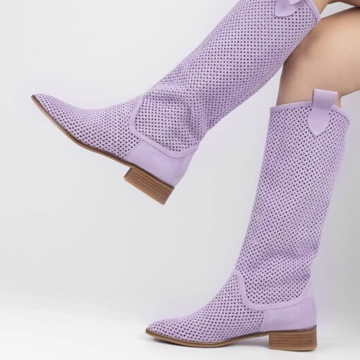 Lilac Cowgirl Boots for Women RA-8011