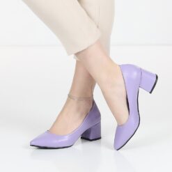 Lilac Skin Low Heel Dress Shoes for Women MA-024