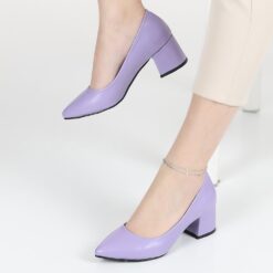 Lilac Skin Low Heel Dress Shoes for Women MA-024