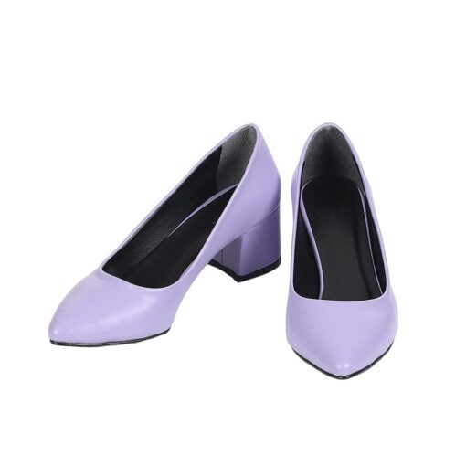 Lilac Skin Low Heel Dress Shoes for Women MA-024