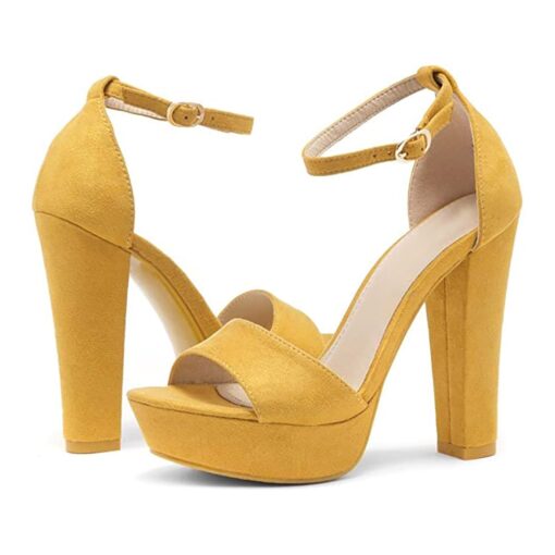 Mustard Platform Sandals for Women RA-157