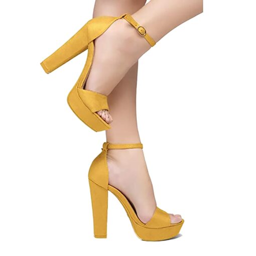 Mustard Platform Sandals for Women RA-157