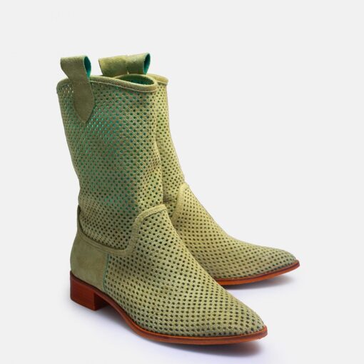 Musty Green Cowboy Boots for Women RA-8010