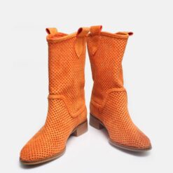 Orange Cowboy Boots for Women RA-8010