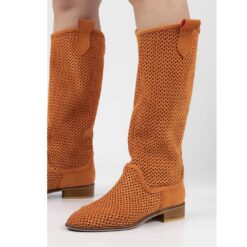 Orange Cowgirl Boots for Women RA-8011