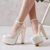 Pearl Platform Heels Women RA-304