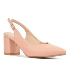 Pink Ankle Strap Heels for Women MA-028