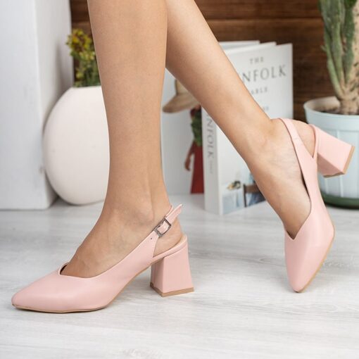 Pink Ankle Strap Heels for Women MA-028