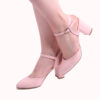 Pink Ankle Strap Low Heel for Women RA-145