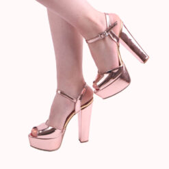 Pink Platform Wedding Shoes for Women RA-027