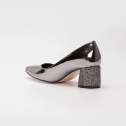 Platinum Low Heel Wedding Shoes MA-048