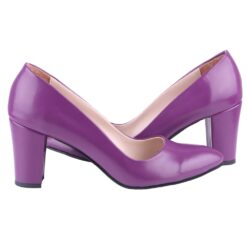 Purple Skin Low Heel Dress Shoes for Women MA-024