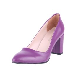 Purple Skin Low Heel Dress Shoes for Women MA-024