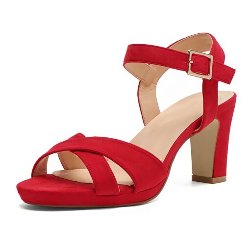 Red Ankle Heels Straps for Women RA-160