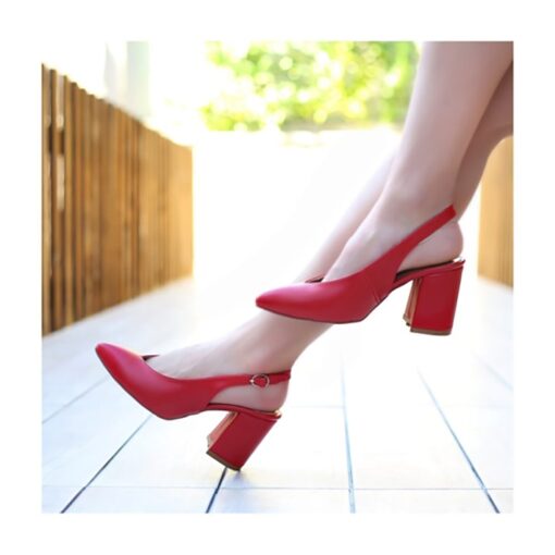 Red Ankle Strap Heels for Women MA-028