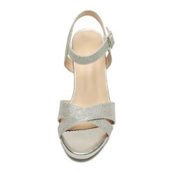 Silver Ankle Heels Straps for Women RA-160