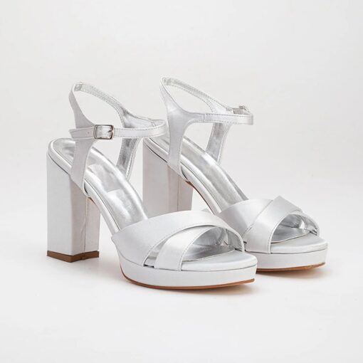 Silver Platform Dress Shoes for Women RA-063