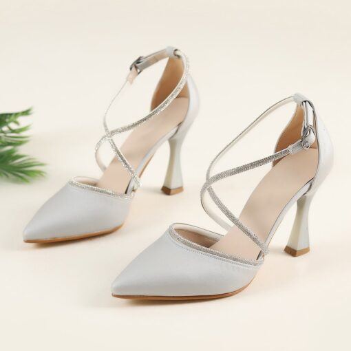 Silver Wedding Shoes for Bride RA-02