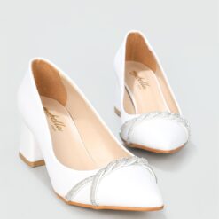 White Bow Heels for Women MA-042