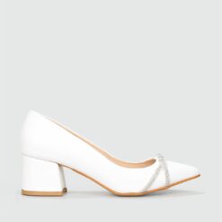 White Bow Heels for Women MA-042