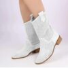 White Cowboy Boots for Women RA-8010