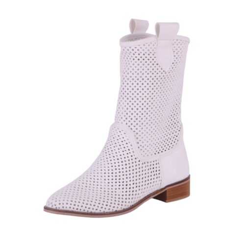 White Cowboy Boots for Women RA-8010