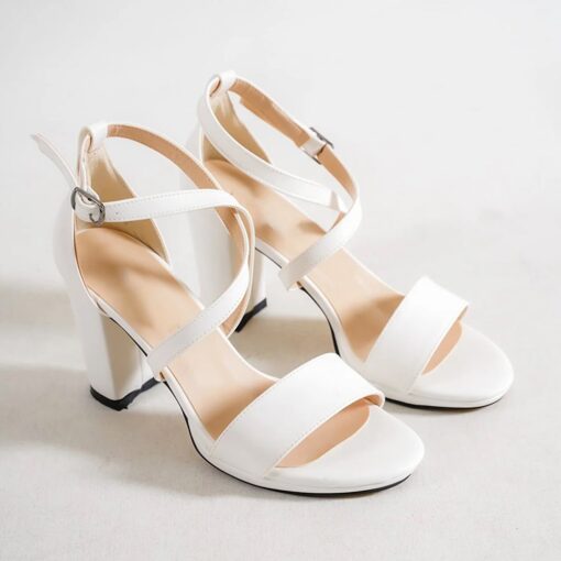 White Strappy Heel for Women RA-007